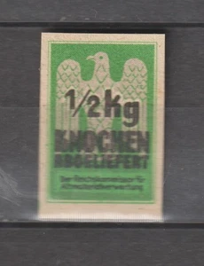Germany Revenue Stamp Fiscal Gebuhrenmarke 1/2 kg Knochen Bones Reichskommissar - Picture 1 of 1
