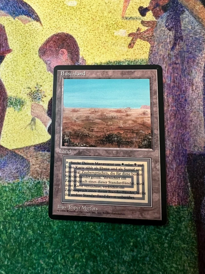 MTG Magic The Gathering FBB Revised Scrubland German - Image 1 of 3