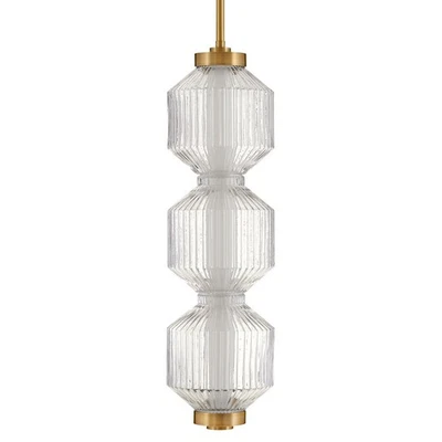 Mini colgante Fredrick Ramond FR41467 Reign 8" W - latón Foto 1 de 2