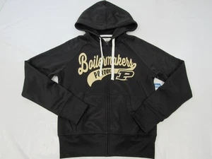 New Purdue Boilermakers Womens Size S Small Black Full-Zip Hoodie Jacket - Picture 1 of 4