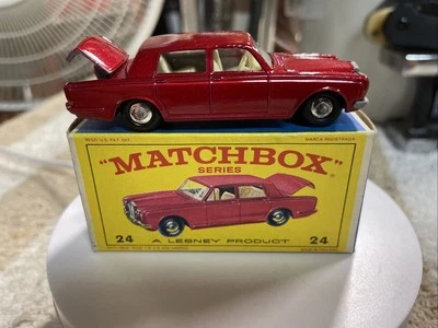 Vintage Matchbox Lesney #24 Rolls Royce Silver Shadow In Box Original  - Image 1 of 4