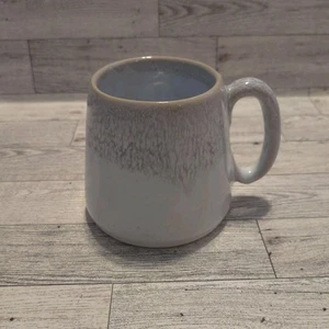 Barcela Stoneware Mug Gray White Drip Glaze Coffee Cup Boho Farmhouse 14 oz - Picture 1 of 8