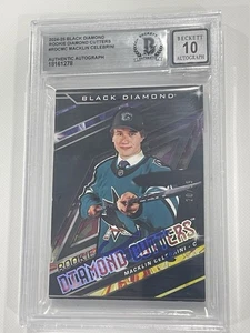 Macklin Celebrini Signed Card Diamond Cutters Sharks Slabbed Beckett IP Auto b - Picture 1 of 3