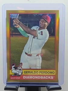 Topps Heritage Geraldo Perdomo 2025 cromo oro 44/50 #157 Arizona Diamondbacks - Imagen 1 de 6