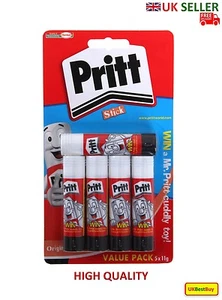Brand New High Quality Pritt Glue Stick 5 x 11g - UK SELLER - Picture 1 of 2