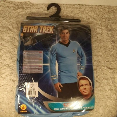 Star Trek Classic Deluxe Spock Shirt Rubie's Adult Halloween Costume Size Large - Image 1 of 4