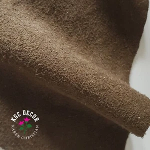 Mink Brown GOAT SUEDE Skin Natural Hide Soft Luxury Craft Fashion Trim 5 sqft - Picture 1 of 5