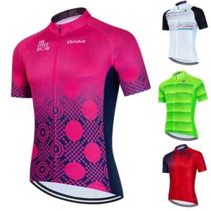 Men Short Sleeve Bicycle Jersey Summer Cycling MTB Bike T-shirt Cycling Jersey - Picture 1 of 24