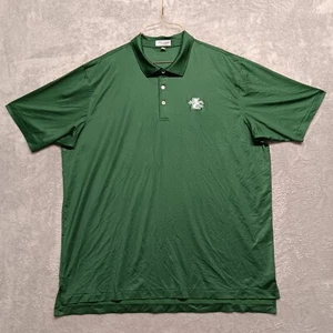 Peter Millar Summer Comfort Loyola Team Logo Golf Polo Shirt Green Dots Men 2XL - Imagen 1 de 14