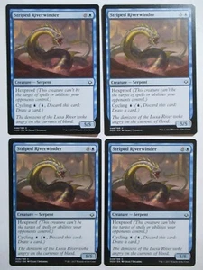 MTG Striped Riverwinder Hour Of Devastation Magic The Gathering LP x4 - Picture 1 of 1