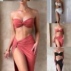 Party Perfect Sleeveless Crop Top and High Split Skirt Two Piece Set for Women