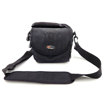 Сумка для фотоаппарата Lowepro чехол на молнии с подкладкой защита плечевой ремень регулируемый черный - Изображение 1 из 4