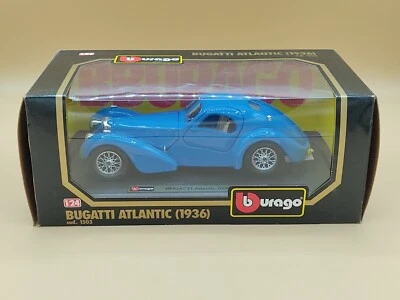 1/24 Bugatti Type 57 Atlantic Bleu 1936 Burago Made in Italy ref: 1503 - Photo 1/3