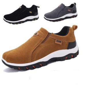 Mens Slip on Sport Shoes Outdoor Loafers Casual Walking Sneakers Hiking Trainers - Picture 1 of 11