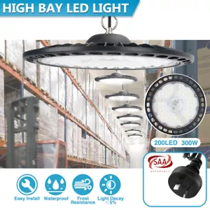 High Low Bay LED Lights 300W UFO Industrial Workshop Warehouse Factory Shed Lamp - Picture 1 of 12