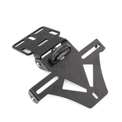 Adjustable Angle License Number Plate Light Frame Holder Bracket For R1 R6 MT07 - Image 1 of 4