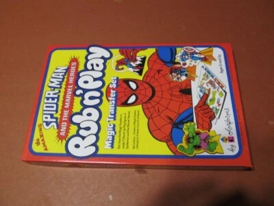 Juego Rub N' 1978 Spider-Man and the Marvel-Heroes, juego de formas de color vintage Foto 1 de 4