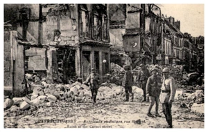 French Postcards WWI 1917 St Mihiel house demolished & Chateau-Thierry Carnot St - Picture 1 of 4