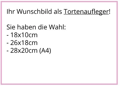 A4 Tortenaufleger selber gestalten - Tortenbild Fototorte Zuckerbild Einschulung - Bild 1 von 4