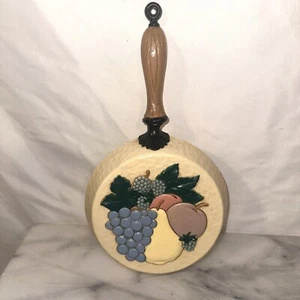 Vintage Home Interior Kitchen Wall Decor Skillet MCMXCV Fruit Design - Bild 1 von 7