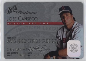 1995 Studio Platinum Plastic Stock Jose Canseco #9