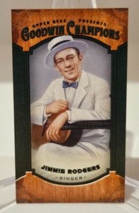 2014 Goodwin Champions JIMMIE RODGERS #154 GREEN Mini Lady Luck Back