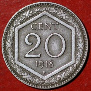 1918 Italy 20 Centesimi Vittorio Emanuele III KM# 58 - Picture 1 of 2