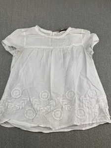 Camisa Blusa Ann Taylor LOFT Campesina Columpio Para Mujer XS Blanco Flocado Diseño Floral - Imagen 1 de 15