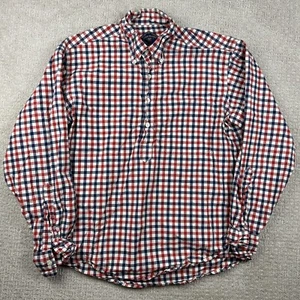 BILLS KHAKIS Mens Classic Fit Button Gingham Check Picnic Shirt SIZE MEDIUM Red - Picture 1 of 6