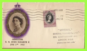 Malaya - Johore 1953 QEII Krönung auf BPA First Day Cover - Bild 1 von 1