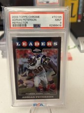 2008 Topps Chrome REFRACTOR Adrian Peterson #TC125 PSA 9 MINT Pop 6 🔥