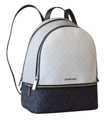 MICHAEL KORS Damen Tasche Bag RHEA MD ZIP BACKPACK Rucksack optic white multi