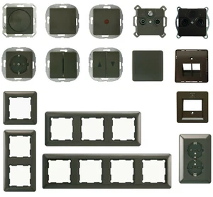 REV Düwi EverLuxe Uranus espresso braun Steckdose Dimmer Wechsel Kontroll Serien - Bild 1 von 18