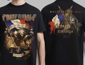 Camiseta Powerwolf The Wolfsnachte Tour 2024 In Paris City el 17 de octubre de 2024 - Imagen 1 de 3