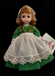 Striking 1977 Vintage Madame Alexander 8” International Doll, Ireland 578, IOB - Picture 1 of 11
