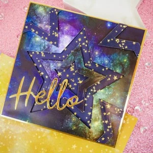 12 Sheets Hunkydory Hidden Galaxies & Starry Nights 8" x 8" Papers NEW - Picture 1 of 2