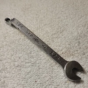 Mac Tools S72 1/4" SAE Offset Brake Bleeder Combination Wrench 6 Point USA - Picture 1 of 2