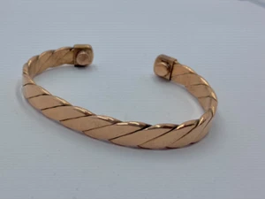 Rope Twist Pure Soft COPPER HEALING BRACELET - ADJUSTABLE MAGNETIC THERAPY - Picture 1 of 1