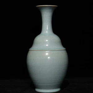 Botella estampada cuerda horno Ru dinastía Song antigua china vintage de 11,52" - Imagen 1 de 9