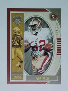 John Taylor 2019 Panini Legacy #106 Red Parallel SN 4/299 - San Francisco 49ers - Bild 1 von 2