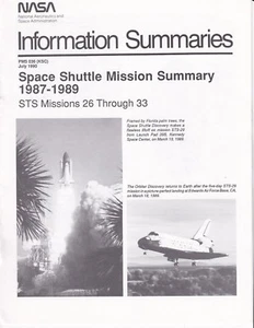 Resumen de la misión del transbordador espacial de la NASA 1987-1989 STS 26-33 - Imagen 1 de 1