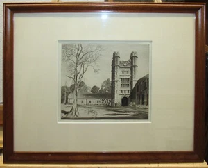 JOHN TAYLOR ARMS 1947 Acquaforte di Princeton Edificio Università Artista elencato - Foto 1 di 9
