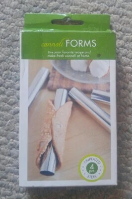 4509 Fox Run Brands Cannoli Forms new Set of 4 Tin Plated Steel  - Image 1 of 2