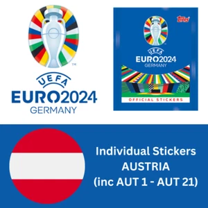 Topps UEFA EURO 2024 Sticker Collection - AUSTRIA Stickers (inc AUT 1-21) - Picture 1 of 12