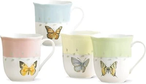 773903 Butterfly Meadow 4-Piece Mug Set, Multicolor - Picture 1 of 3