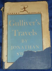 1931 Modern Library GULLIVER'S TRAVELS By JONATHAN SWIFT, HC & Torn DJ, VG/Exc - Picture 1 of 4