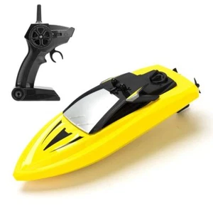 SYMA Q5 Mini Boat 2.4Ghz RC Racing Yacht Kids Pool Toy High Speed Ship, Yellow - Picture 1 of 4