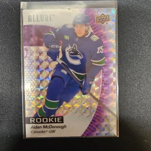 Aidan McDonough ROOKIE RC 2023 Upper Deck Allure 125 Purple Diamond /10 CANUCKS - Picture 1 of 2