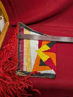 Puños indios con cuentas, guanteletes vaquero Foto 1 de 4