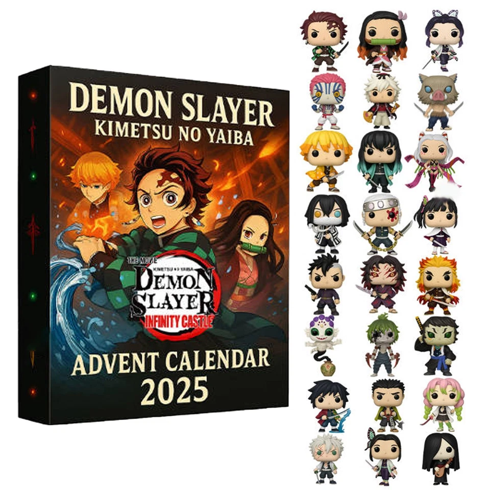 2025 Demon-Slayer Advent Calendar With 24Days Surprise Collectible For Kids - Image 1 of 4